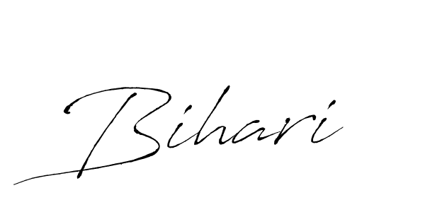 Make a beautiful signature design for name Bihari. With this signature (Antro_Vectra) style, you can create a handwritten signature for free. Bihari signature style 6 images and pictures png