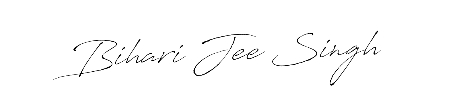 Design your own signature with our free online signature maker. With this signature software, you can create a handwritten (Antro_Vectra) signature for name Bihari Jee Singh. Bihari Jee Singh signature style 6 images and pictures png