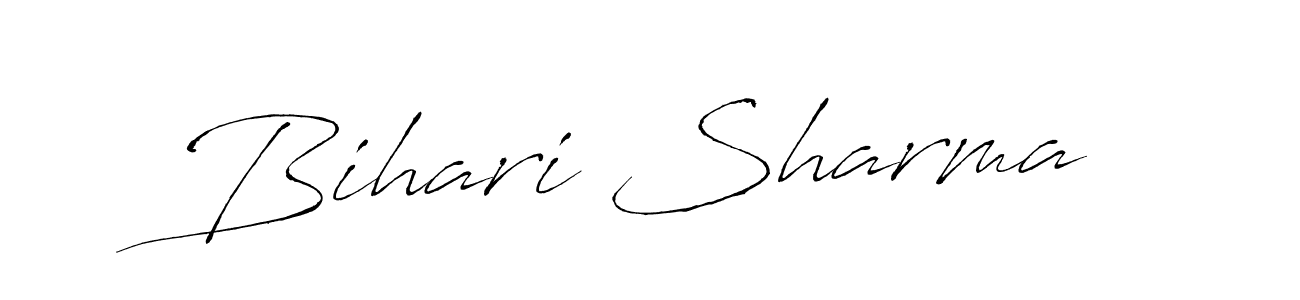 You can use this online signature creator to create a handwritten signature for the name Bihari Sharma. This is the best online autograph maker. Bihari Sharma signature style 6 images and pictures png