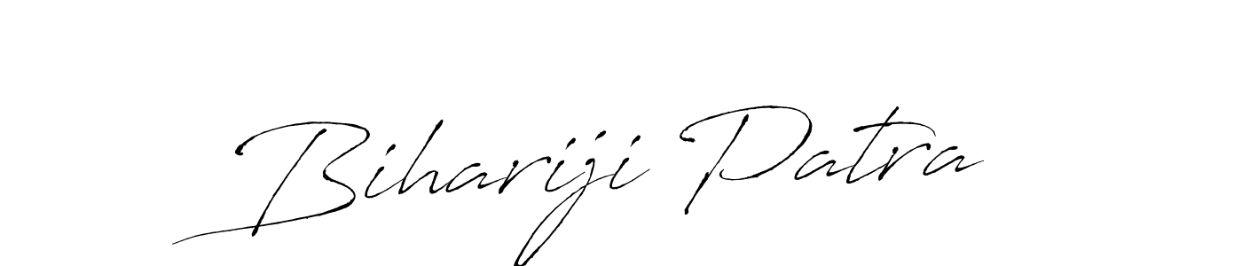 Make a beautiful signature design for name Bihariji Patra. With this signature (Antro_Vectra) style, you can create a handwritten signature for free. Bihariji Patra signature style 6 images and pictures png