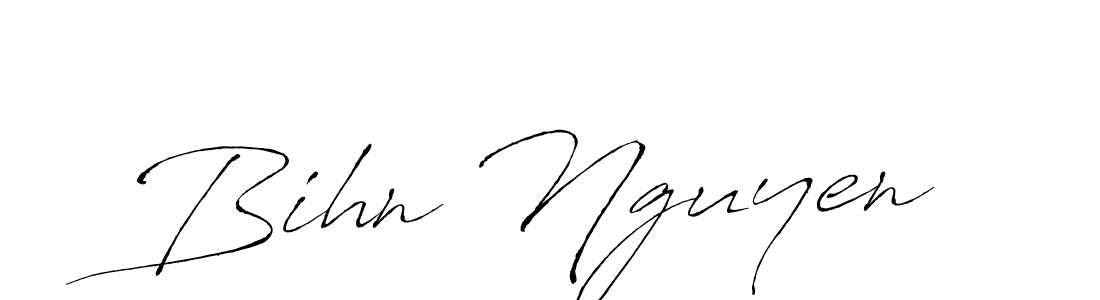 How to make Bihn Nguyen name signature. Use Antro_Vectra style for creating short signs online. This is the latest handwritten sign. Bihn Nguyen signature style 6 images and pictures png