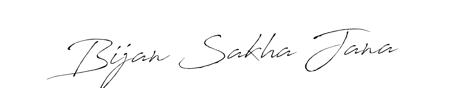 Bijan Sakha Jana stylish signature style. Best Handwritten Sign (Antro_Vectra) for my name. Handwritten Signature Collection Ideas for my name Bijan Sakha Jana. Bijan Sakha Jana signature style 6 images and pictures png