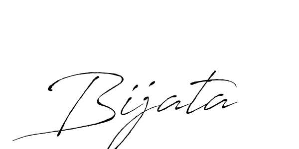 Use a signature maker to create a handwritten signature online. With this signature software, you can design (Antro_Vectra) your own signature for name Bijata. Bijata signature style 6 images and pictures png