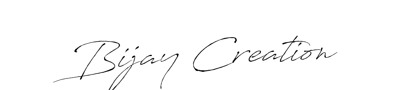 How to make Bijay Creation signature? Antro_Vectra is a professional autograph style. Create handwritten signature for Bijay Creation name. Bijay Creation signature style 6 images and pictures png