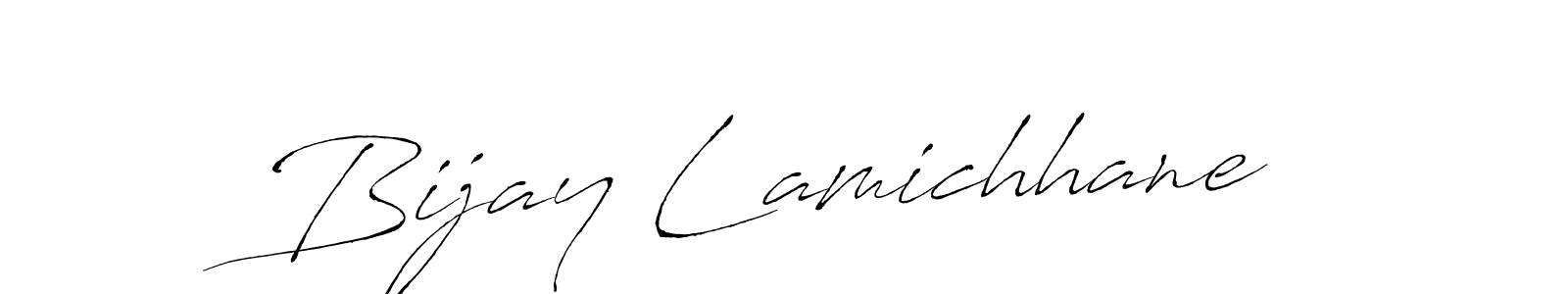 Make a beautiful signature design for name Bijay Lamichhane. With this signature (Antro_Vectra) style, you can create a handwritten signature for free. Bijay Lamichhane signature style 6 images and pictures png