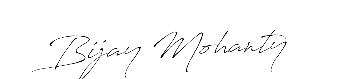 How to make Bijay Mohanty name signature. Use Antro_Vectra style for creating short signs online. This is the latest handwritten sign. Bijay Mohanty signature style 6 images and pictures png