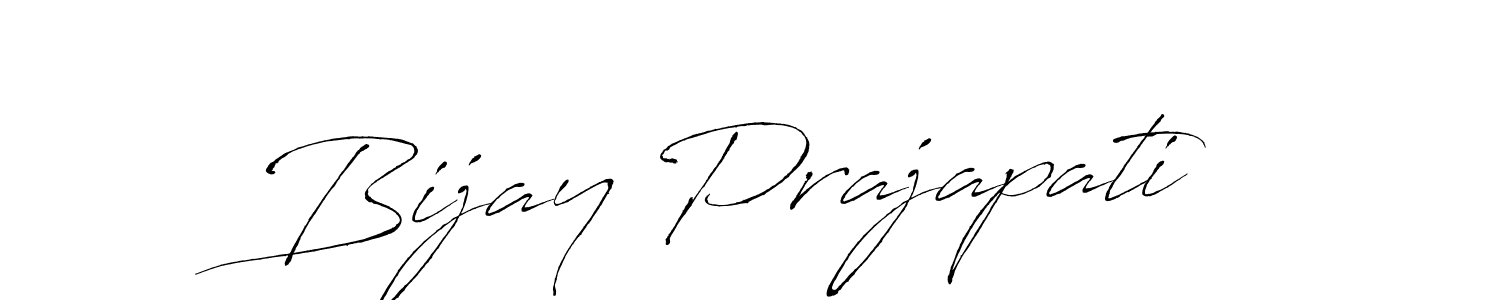 How to make Bijay Prajapati name signature. Use Antro_Vectra style for creating short signs online. This is the latest handwritten sign. Bijay Prajapati signature style 6 images and pictures png