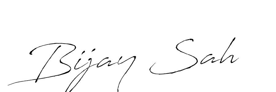 Design your own signature with our free online signature maker. With this signature software, you can create a handwritten (Antro_Vectra) signature for name Bijay Sah. Bijay Sah signature style 6 images and pictures png