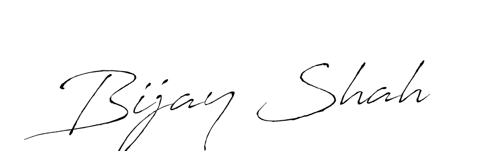 Bijay Shah stylish signature style. Best Handwritten Sign (Antro_Vectra) for my name. Handwritten Signature Collection Ideas for my name Bijay Shah. Bijay Shah signature style 6 images and pictures png