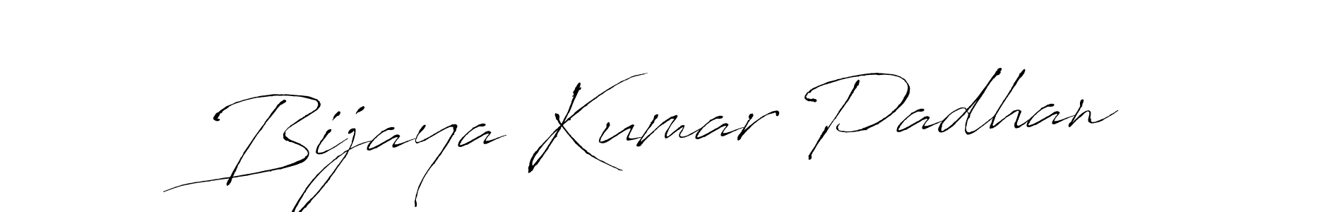 How to make Bijaya Kumar Padhan name signature. Use Antro_Vectra style for creating short signs online. This is the latest handwritten sign. Bijaya Kumar Padhan signature style 6 images and pictures png