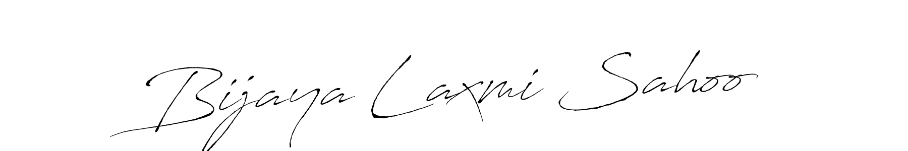How to make Bijaya Laxmi Sahoo name signature. Use Antro_Vectra style for creating short signs online. This is the latest handwritten sign. Bijaya Laxmi Sahoo signature style 6 images and pictures png