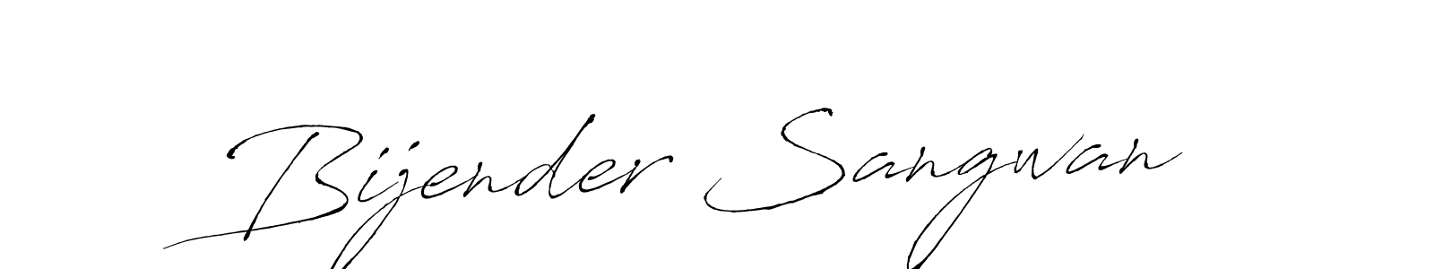 How to make Bijender Sangwan signature? Antro_Vectra is a professional autograph style. Create handwritten signature for Bijender Sangwan name. Bijender Sangwan signature style 6 images and pictures png
