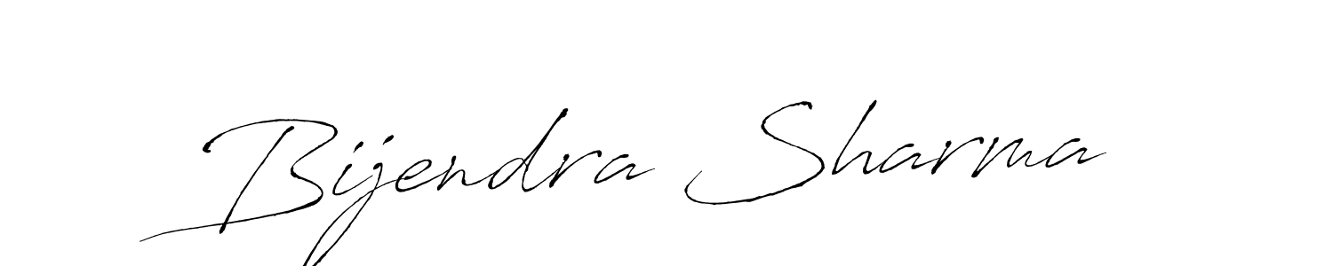 Design your own signature with our free online signature maker. With this signature software, you can create a handwritten (Antro_Vectra) signature for name Bijendra Sharma. Bijendra Sharma signature style 6 images and pictures png