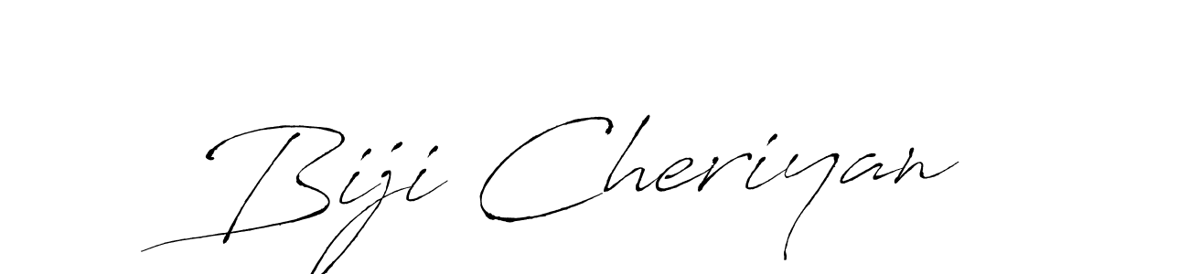 Create a beautiful signature design for name Biji Cheriyan. With this signature (Antro_Vectra) fonts, you can make a handwritten signature for free. Biji Cheriyan signature style 6 images and pictures png