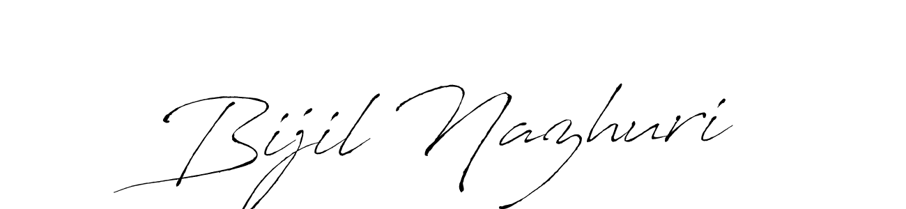 Similarly Antro_Vectra is the best handwritten signature design. Signature creator online .You can use it as an online autograph creator for name Bijil Nazhuri. Bijil Nazhuri signature style 6 images and pictures png