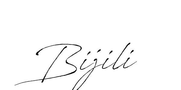 Use a signature maker to create a handwritten signature online. With this signature software, you can design (Antro_Vectra) your own signature for name Bijili. Bijili signature style 6 images and pictures png