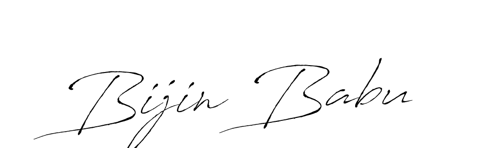 Design your own signature with our free online signature maker. With this signature software, you can create a handwritten (Antro_Vectra) signature for name Bijin Babu. Bijin Babu signature style 6 images and pictures png