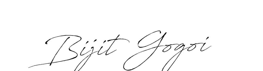 How to make Bijit Gogoi name signature. Use Antro_Vectra style for creating short signs online. This is the latest handwritten sign. Bijit Gogoi signature style 6 images and pictures png