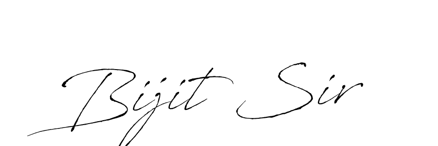 How to make Bijit Sir name signature. Use Antro_Vectra style for creating short signs online. This is the latest handwritten sign. Bijit Sir signature style 6 images and pictures png