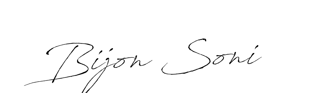 It looks lik you need a new signature style for name Bijon Soni. Design unique handwritten (Antro_Vectra) signature with our free signature maker in just a few clicks. Bijon Soni signature style 6 images and pictures png