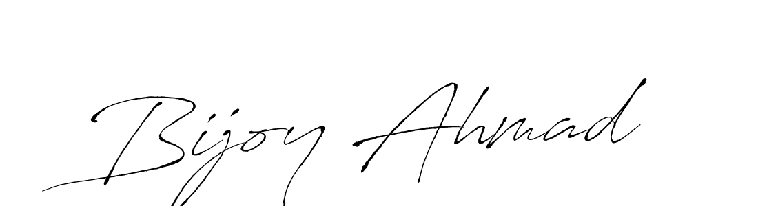How to make Bijoy Ahmad name signature. Use Antro_Vectra style for creating short signs online. This is the latest handwritten sign. Bijoy Ahmad signature style 6 images and pictures png