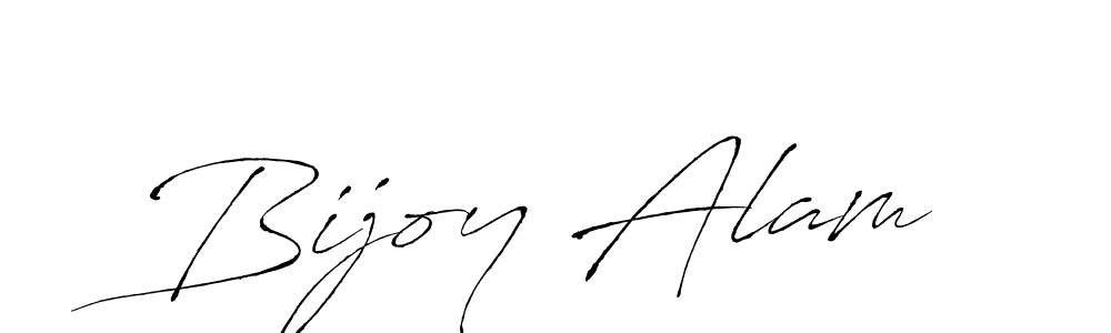 How to make Bijoy Alam name signature. Use Antro_Vectra style for creating short signs online. This is the latest handwritten sign. Bijoy Alam signature style 6 images and pictures png