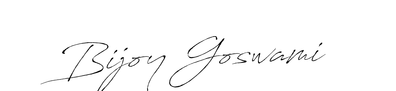 Make a beautiful signature design for name Bijoy Goswami. With this signature (Antro_Vectra) style, you can create a handwritten signature for free. Bijoy Goswami signature style 6 images and pictures png