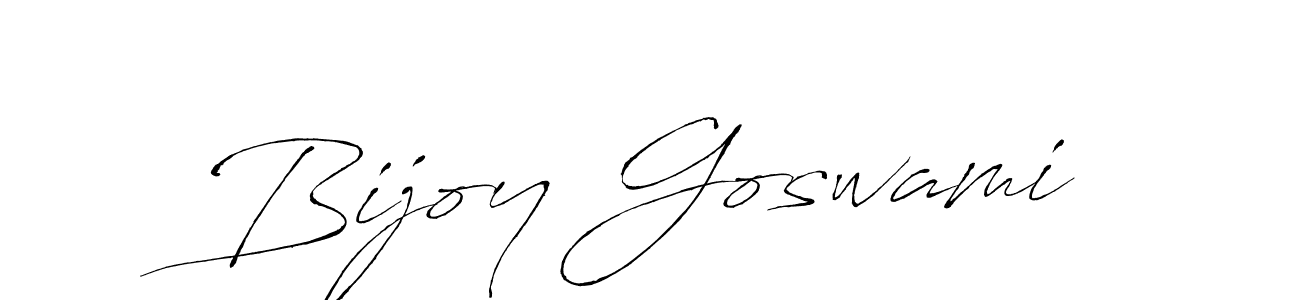 Make a beautiful signature design for name Bijoy Goswami. With this signature (Antro_Vectra) style, you can create a handwritten signature for free. Bijoy Goswami signature style 6 images and pictures png