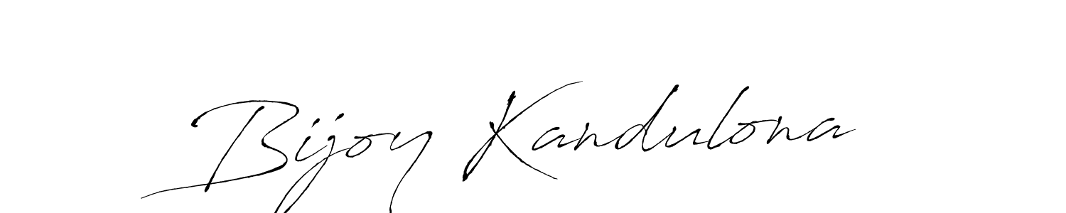 Design your own signature with our free online signature maker. With this signature software, you can create a handwritten (Antro_Vectra) signature for name Bijoy Kandulona. Bijoy Kandulona signature style 6 images and pictures png