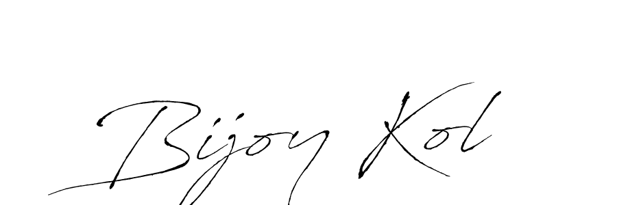 How to make Bijoy Kol signature? Antro_Vectra is a professional autograph style. Create handwritten signature for Bijoy Kol name. Bijoy Kol signature style 6 images and pictures png