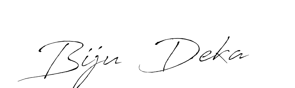 Similarly Antro_Vectra is the best handwritten signature design. Signature creator online .You can use it as an online autograph creator for name Biju  Deka. Biju  Deka signature style 6 images and pictures png