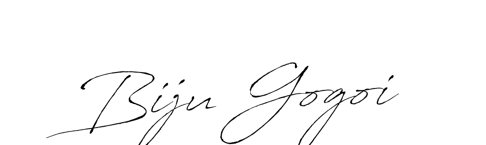 Make a beautiful signature design for name Biju Gogoi. With this signature (Antro_Vectra) style, you can create a handwritten signature for free. Biju Gogoi signature style 6 images and pictures png