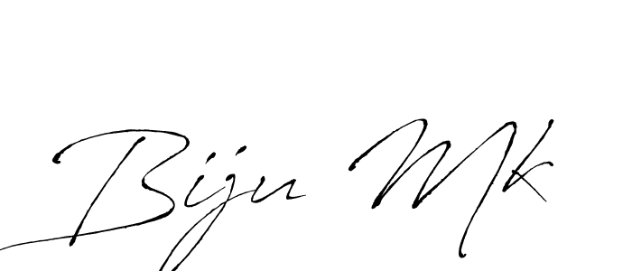 Biju Mk stylish signature style. Best Handwritten Sign (Antro_Vectra) for my name. Handwritten Signature Collection Ideas for my name Biju Mk. Biju Mk signature style 6 images and pictures png