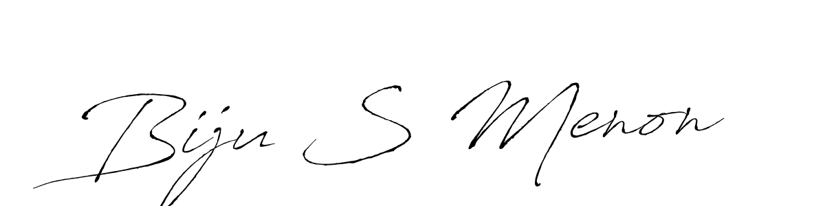 How to make Biju S Menon signature? Antro_Vectra is a professional autograph style. Create handwritten signature for Biju S Menon name. Biju S Menon signature style 6 images and pictures png