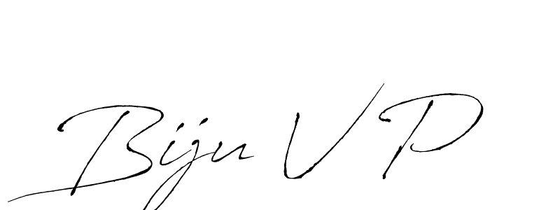 Use a signature maker to create a handwritten signature online. With this signature software, you can design (Antro_Vectra) your own signature for name Biju V P. Biju V P signature style 6 images and pictures png