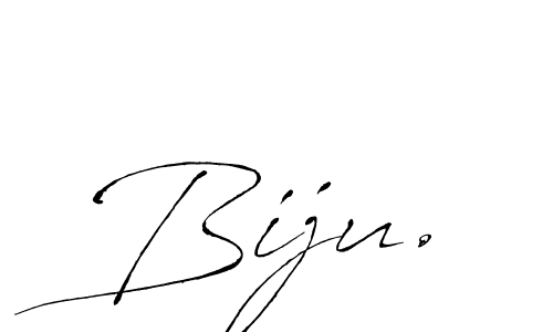 Create a beautiful signature design for name Biju.. With this signature (Antro_Vectra) fonts, you can make a handwritten signature for free. Biju. signature style 6 images and pictures png