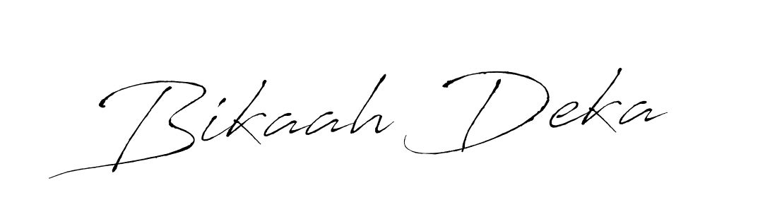 How to make Bikaah Deka signature? Antro_Vectra is a professional autograph style. Create handwritten signature for Bikaah Deka name. Bikaah Deka signature style 6 images and pictures png