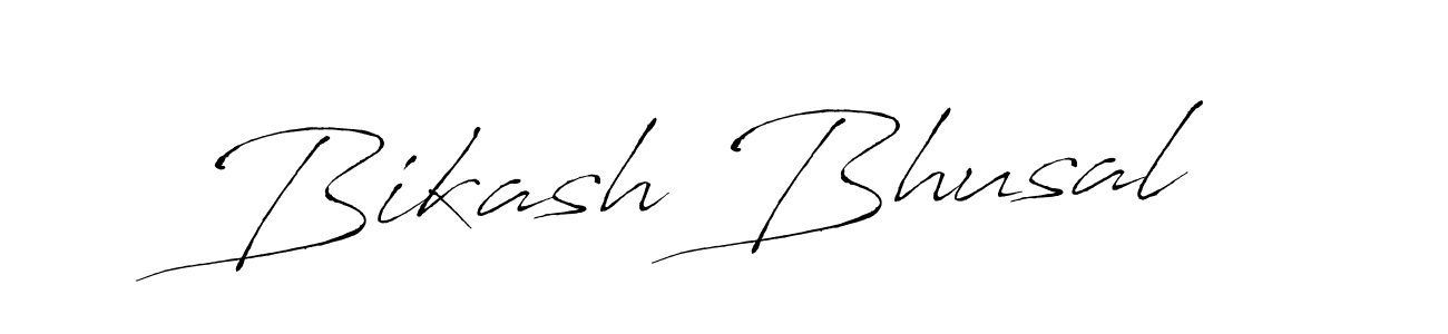 Bikash Bhusal stylish signature style. Best Handwritten Sign (Antro_Vectra) for my name. Handwritten Signature Collection Ideas for my name Bikash Bhusal. Bikash Bhusal signature style 6 images and pictures png