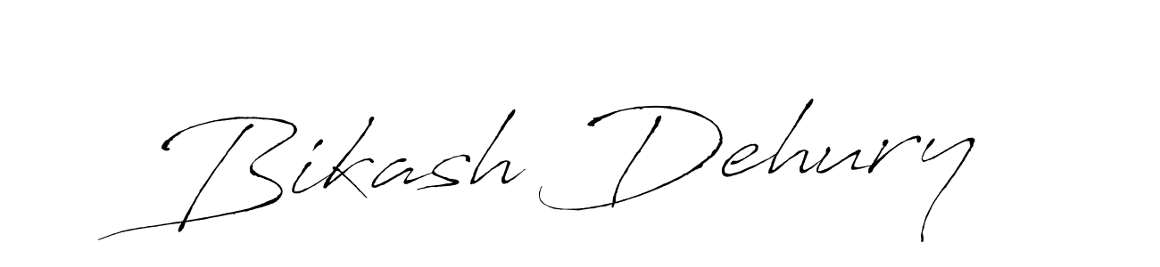 How to make Bikash Dehury name signature. Use Antro_Vectra style for creating short signs online. This is the latest handwritten sign. Bikash Dehury signature style 6 images and pictures png