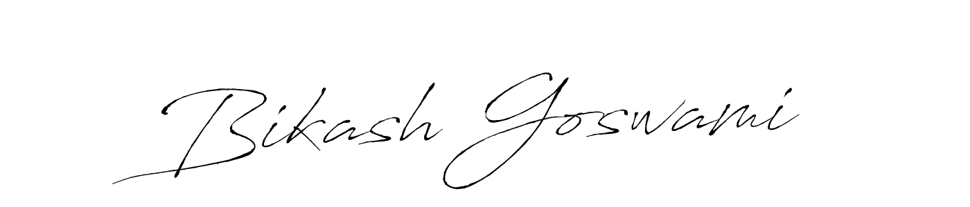 How to make Bikash Goswami name signature. Use Antro_Vectra style for creating short signs online. This is the latest handwritten sign. Bikash Goswami signature style 6 images and pictures png