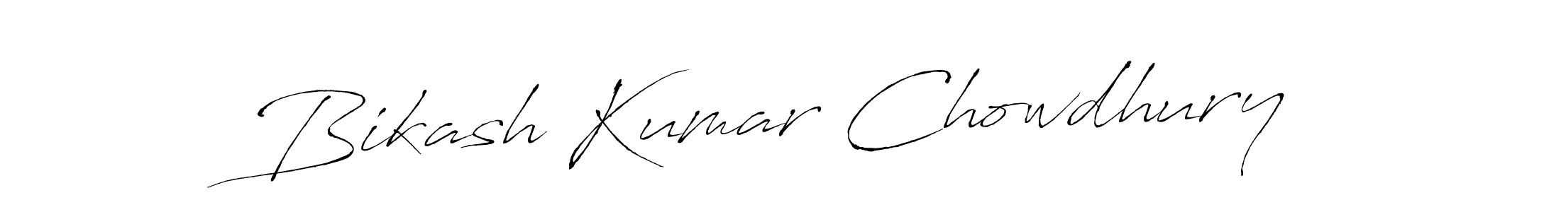 How to make Bikash Kumar Chowdhury signature? Antro_Vectra is a professional autograph style. Create handwritten signature for Bikash Kumar Chowdhury name. Bikash Kumar Chowdhury signature style 6 images and pictures png
