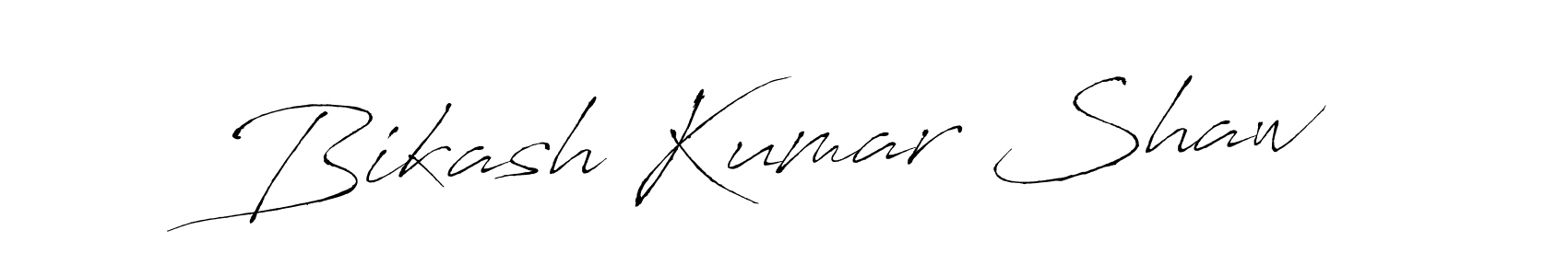 How to make Bikash Kumar Shaw name signature. Use Antro_Vectra style for creating short signs online. This is the latest handwritten sign. Bikash Kumar Shaw signature style 6 images and pictures png