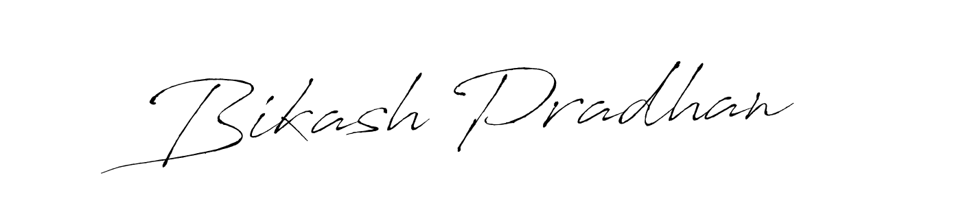 Create a beautiful signature design for name Bikash Pradhan. With this signature (Antro_Vectra) fonts, you can make a handwritten signature for free. Bikash Pradhan signature style 6 images and pictures png