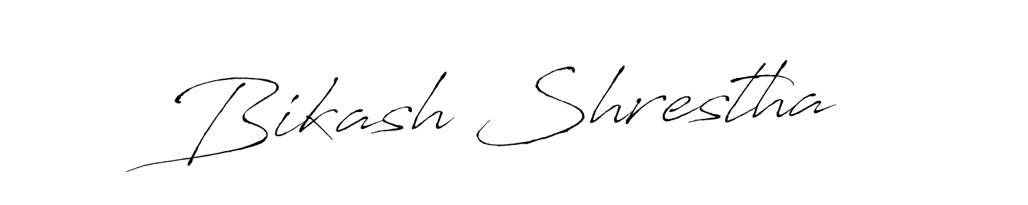 Make a beautiful signature design for name Bikash Shrestha. With this signature (Antro_Vectra) style, you can create a handwritten signature for free. Bikash Shrestha signature style 6 images and pictures png