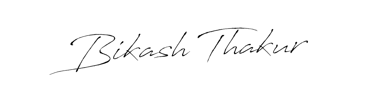 Create a beautiful signature design for name Bikash Thakur. With this signature (Antro_Vectra) fonts, you can make a handwritten signature for free. Bikash Thakur signature style 6 images and pictures png