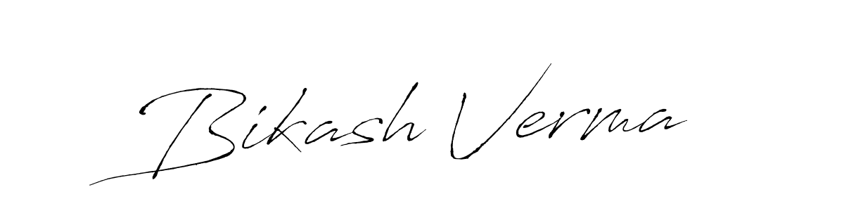 Bikash Verma stylish signature style. Best Handwritten Sign (Antro_Vectra) for my name. Handwritten Signature Collection Ideas for my name Bikash Verma. Bikash Verma signature style 6 images and pictures png