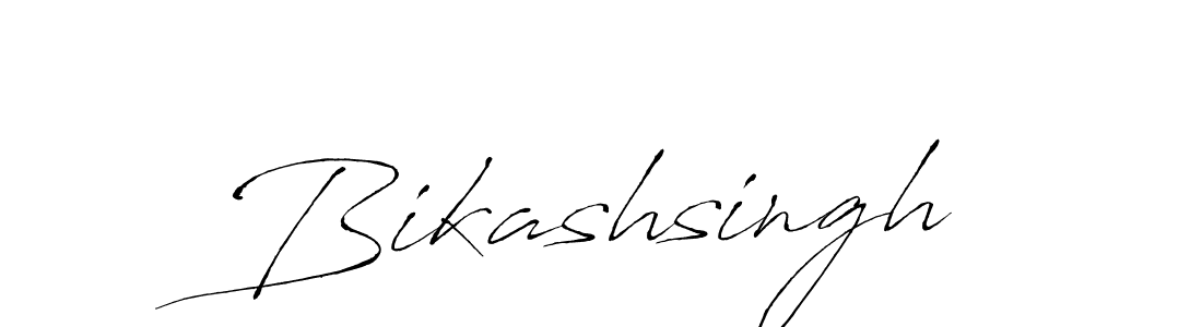 How to make Bikashsingh signature? Antro_Vectra is a professional autograph style. Create handwritten signature for Bikashsingh name. Bikashsingh signature style 6 images and pictures png