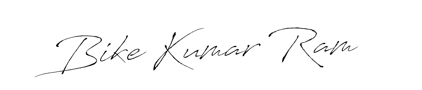 Design your own signature with our free online signature maker. With this signature software, you can create a handwritten (Antro_Vectra) signature for name Bike Kumar Ram. Bike Kumar Ram signature style 6 images and pictures png