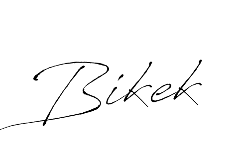 How to make Bikek signature? Antro_Vectra is a professional autograph style. Create handwritten signature for Bikek name. Bikek signature style 6 images and pictures png