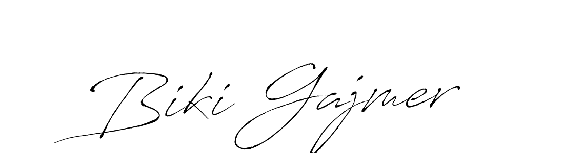 Use a signature maker to create a handwritten signature online. With this signature software, you can design (Antro_Vectra) your own signature for name Biki Gajmer. Biki Gajmer signature style 6 images and pictures png